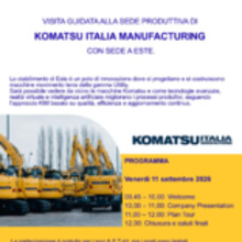 Locandina visita guidata KOMATSU